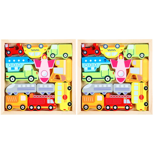 2Pz in Legno Puzzle Interattivo Resistente 1