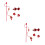 2Set Set Rosso in Cotone Per Gatti Decorazione E Gioco 7