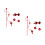 2Set Set Rosso in Cotone Per Gatti Decorazione E Gioco 4