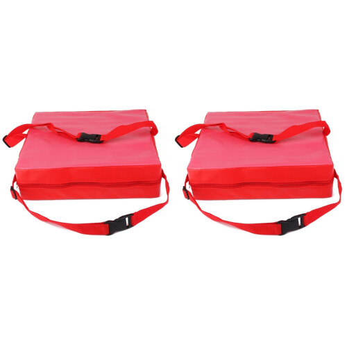2Pz Cuscino Seggiola Bambini Rosso Adattabile Per Casa E Uscite 1