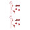 2Set Set Rosso in Cotone Per Gatti Decorazione E Gioco 6
