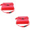 2Pz Cuscino Seggiola Bambini Rosso Adattabile Per Casa E Uscite 6