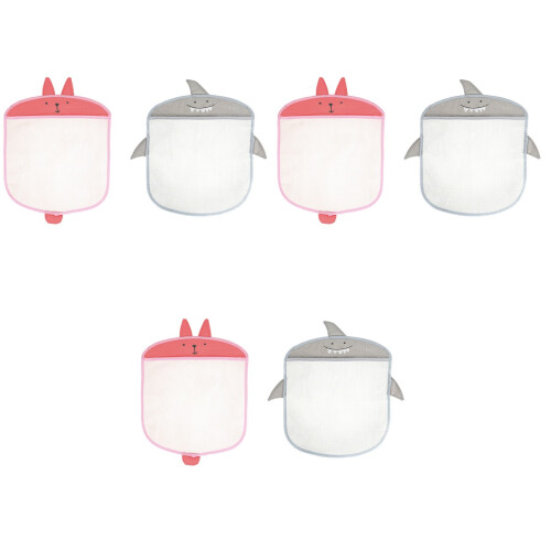 6Pz Borsa Rete Per Appendi Bagno Bianca Stoccaggio Creativo 2