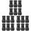 18Pz Terminali Tende Nero in PVC Stabile E Versatile 4
