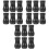18Pz Terminali Tende Nero in PVC Stabile E Versatile 5