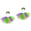 2Set Costume Mardi Gras Fasce E Gonne Tutu Per 6