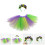 2Set Costume Mardi Gras Fasce E Gonne Tutu Per 11