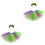 2Set Costume Mardi Gras Fasce E Gonne Tutu Per 5
