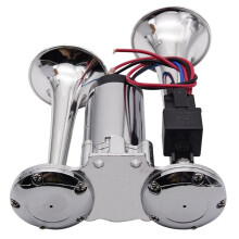 12V Dubbele Trompetten Claxon Auto Luchthoorn Super Luide Elektrische Solenoïdeklep Auto Elektrische Luchthoorn voor Auto Boot Luidspreker