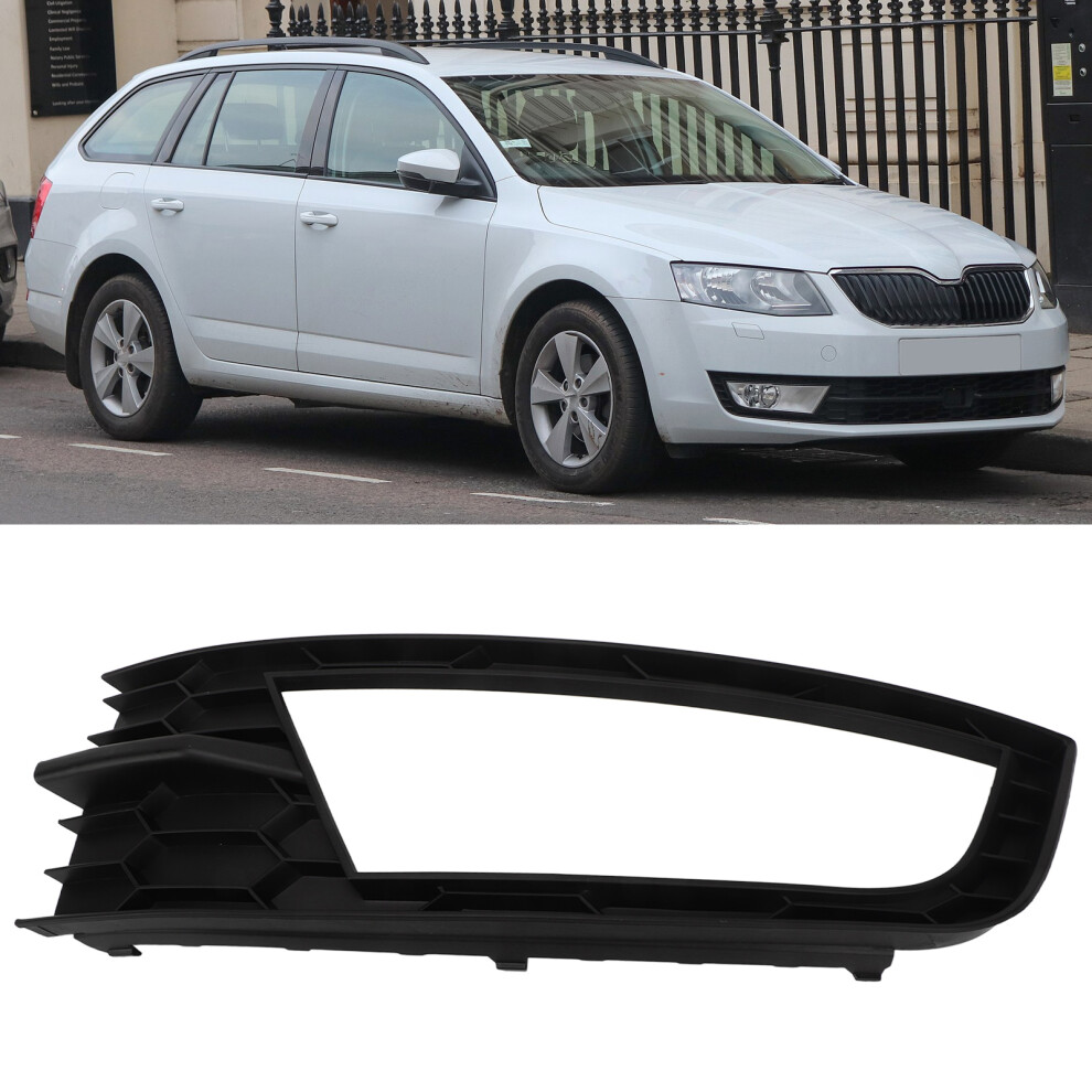 Front Bumper Lower Grille For Octavia 5E 2013-2016 Left Black 8391370603727