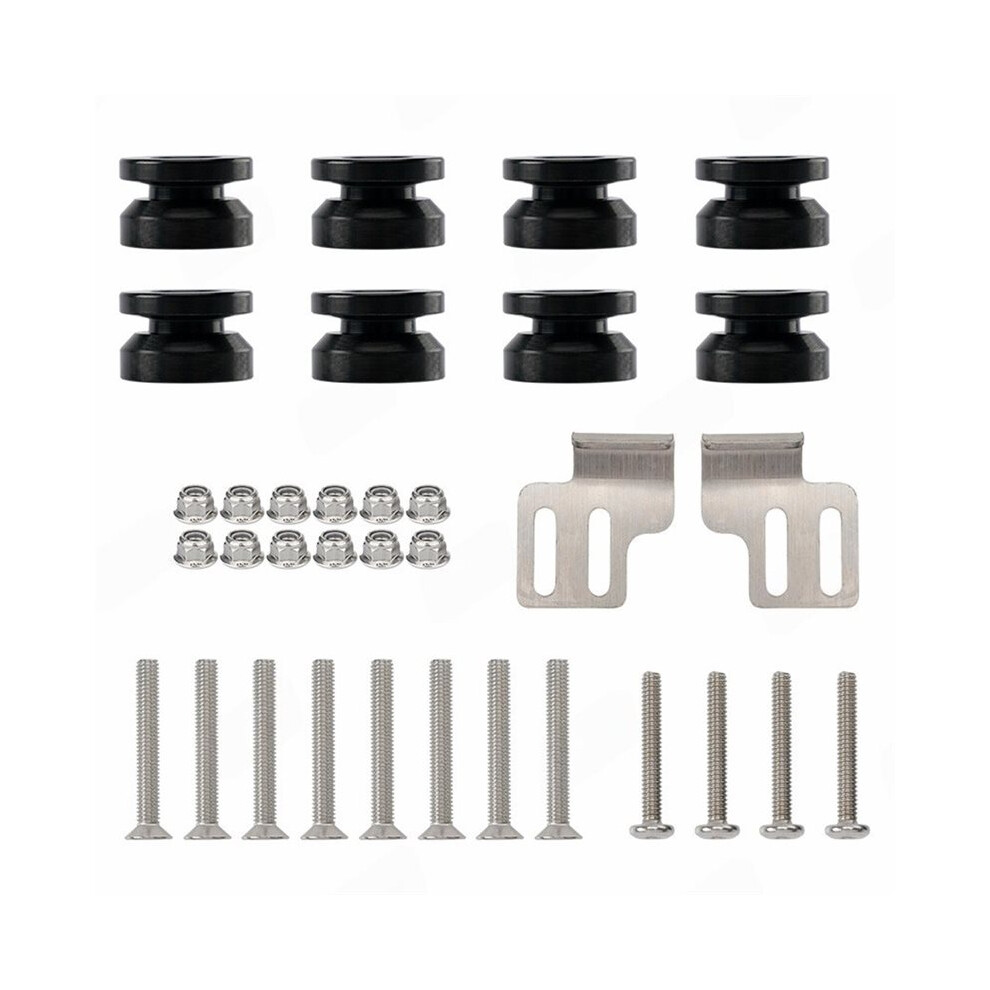 Motorcycle Aluminum Alloy Side Box Luggage Case Fasteners Trunk Pannier Rack Screw Spacers Bolt Frame Mount Bracket Kit 4712914617637