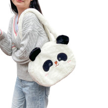 Sac à bandoulière Pandas en peluche mignon, sac à main de voyage