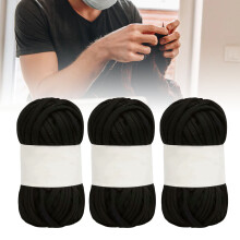 5Pcs Cotton Spaghetti Yarn 0.8in Wide Bright Colors for Crochet & Knitting