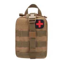 Tactische EHBO-tas, EHBO-set van militaire kwaliteit, waterdicht, stevig en duurzaam nylon met MOLLE-bevestiging voor montage aan outdoorvesten,