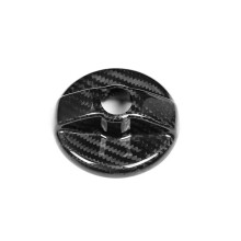 Real Hard Carbon Fiber Car Inner Fuel Tank Cap Trim for 500 Abarth 595 695 2010-2024