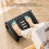 Adjustable Under Desk Footrest with Massage Texture, Roller, Black 6