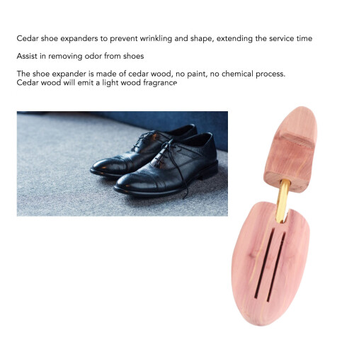 Adjustable Cedar Shoe Trees for US Size 9-10 with Fresh Cedar Aroma 2