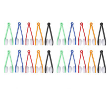Acessório elegante para óculos, limpador de óculos em microfibra com design portátil tipo pinça, design prático, microfibra de qualidade,
