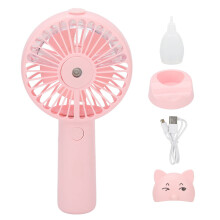 Powerful Handheld Fan With 3 Speeds, Rechargeable Small Fan For Summer Travel, Cute Eyelash Fan With Lanyard And Low Noise Motor For Kids Women Men