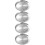 4Stk Snack Dish Barbecue Platte Langlebig Silber 5