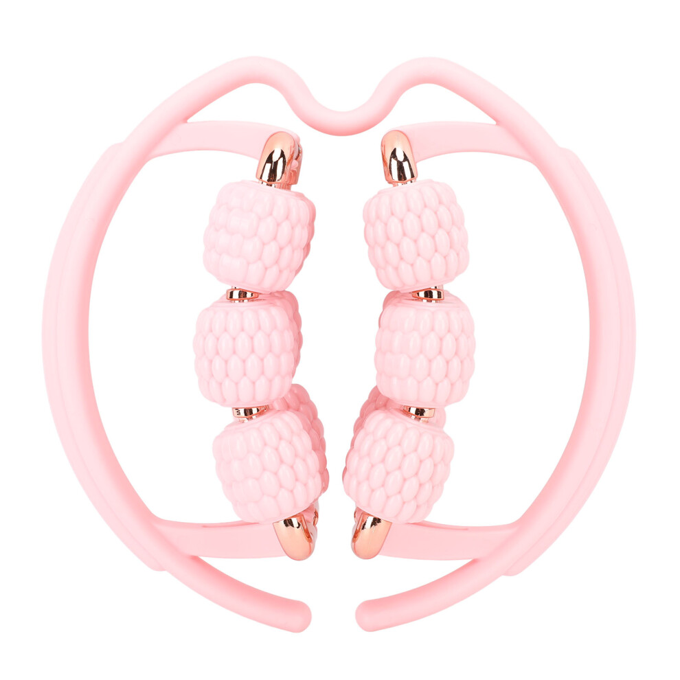 Circular Leg Clamp Massager, Lightweight & Portable Muscle Roller with 18 Wheels Handheld Relaxation Tool for Legs Arms Neck, Ergonomic Design for Hom