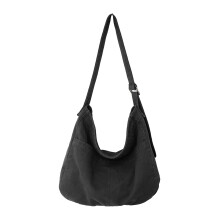 Trendy crossbodytas voor tieners, woon-werkschoudertas,-Zwart