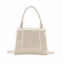 Dames PU lederen crossbodytas Dame casual schoudertas-Zilver