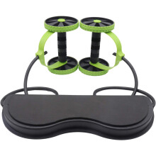 Two-Wheel Fitness Ab Wheel For Home Trainer, Adjustable Dynamics Abdominal Exercise Equipment With Double Roller, Body Toning And Ergonomic Design For