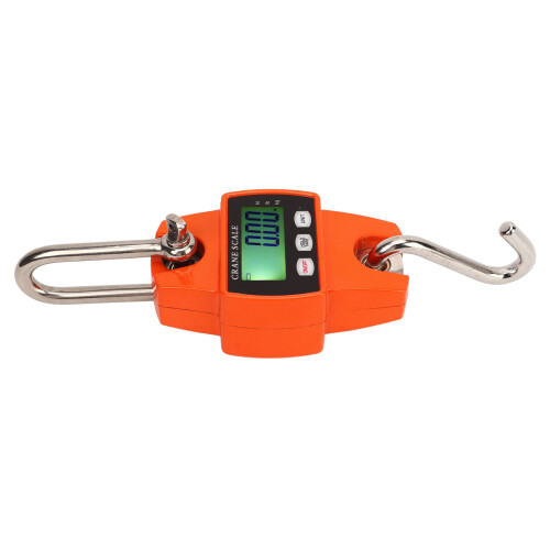 Digital Hanging Scale Portable Multi-Function Electronic Crane Scale Accurate Measuring Range Up To 300KG Waterproof Durable LCD Backlit Display Corro 1