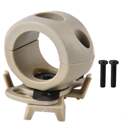 Tactical Flashlight Helmet Mount Quick Release Design Lightweight Rotating Mount For Fast MICH IBH Helmets With ARC Rail System Adjustable Angle Illum