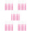 100Ud Herramienta Y Crochet Para Cabello Rosa 8