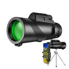 Telescopio monoculare per birdwatching, prisma ad alta potenza con supporto per smartphone e treppiede, costruzione impermeabile e resistente per