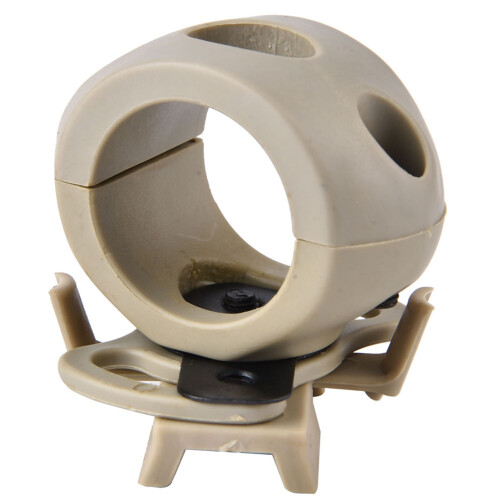 Tactical Flashlight Helmet Mount Quick Release Design Lightweight Rotating Mount For Fast MICH IBH Helmets With ARC Rail System Adjustable Angle Illum 1