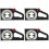4Pièces D'angle Toit Noir Pour Usage Extérieur 7