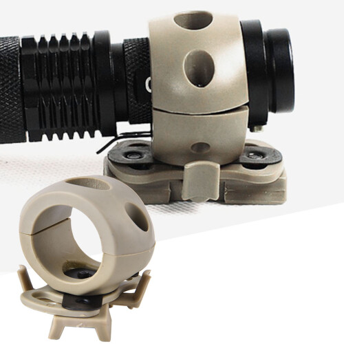Tactical Flashlight Helmet Mount Quick Release Design Lightweight Rotating Mount For Fast MICH IBH Helmets With ARC Rail System Adjustable Angle Illum 2