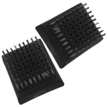 4Ud Cepillo Limpiador Bbq Con Mango Negro Para Uso En