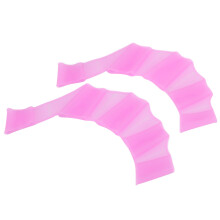 Silikon-Schwimm-Handschellen Flossen Fingerzwischenraum-Handschuhe (Lila, S/M/L)