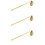 3Ud Apagavelas De Acero Con Capucha Recta Dorado Ideal Para Velas 8