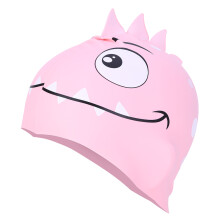 Silicone Swim Cap For Kids, Playful Design Kid Sized Fit Cartoon Dinosaur Swimming Caps With Vibrant Colors Lightweight Comfortable Skin Friendly Long