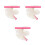3Pièces Gabarits Nail Art Plastique Multi 48 6