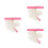 3Pièces Gabarits Nail Art Plastique Multi 48 9