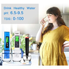 Digitales pH-Messgerät, Mini-Wasserqualitätsanalysator mit hoher Genauigkeit für Zuhause, Labor, Trinkwasser, Schwimmbad, Aquarium, Spa und