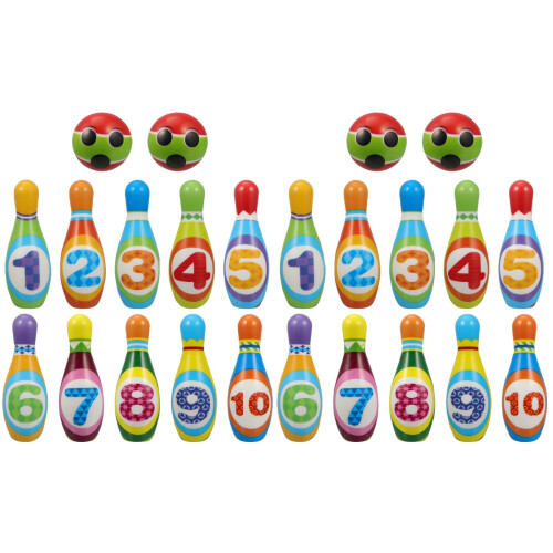 2Ensembles Bowling Éducatif Enfants Coordination Couleur 2