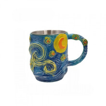 Star Artistic Hand Painting Cup Coffee Cup Resin and Stainless
