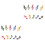 20Pièces Clips Tenue Partition Piano Colorés En PP Usage Durable 3