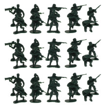 400Pièces Figurines Soldats Plastiques Verts Collection Jouets Enfants