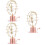 3Pièces Métal Décor Enfants Jeu 7