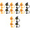 16Pièces Bouchons Silicone Assortie Accessoires Halloween 4