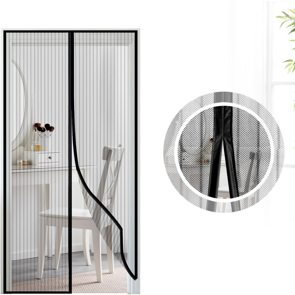 Heavy Duty Magnetic Screen Door, Self-Sealing For Automatic Closure, Pet And Kid Friendly Access (110 * 210Cm) 9358999366296