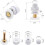 Replacement Shower Door Rollers, Stainless Steel Smooth Sliding, Easy Installation, Versatile Usage, 4Pcs Ultra-Quiet Bathroom Accessories 2